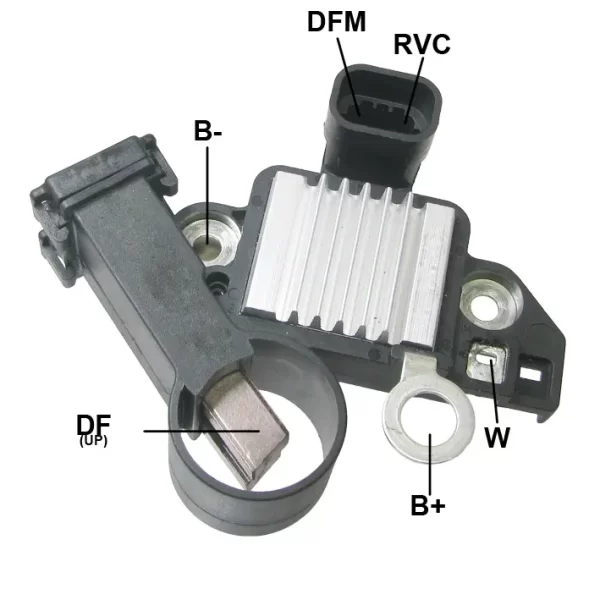 REGULADOR CHEVROLET SONIC CRUZE TRACKER TRAIL BLAZER 12 CONTROL DE VOLTAJE REGULADO ECU 2 DFM-RVC TIPO DELCO (GA1755-GA1757)